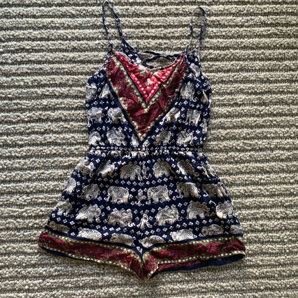 Printed Romper